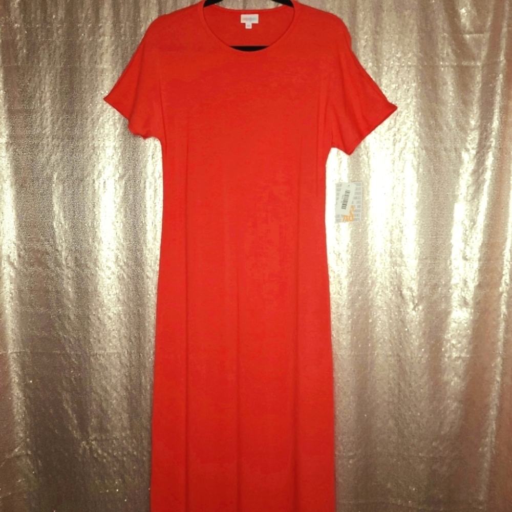 LuLaRoe BNWT XS Maria maxi dress - tomato red 🍅